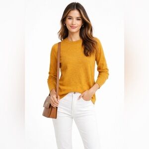 J. Crew Teddie Sweater in Mustard